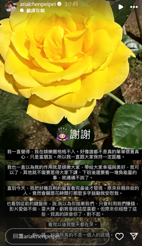 ▲▼陳佩佩。（圖／翻攝自Instagram／arialchenpeipei）
