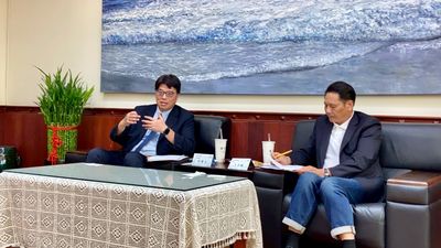 邱垂正拜會連江縣府　說明政府兩岸政策