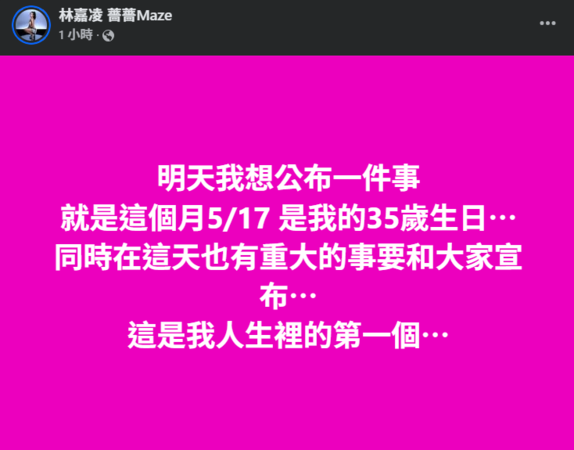▲▼薔薔。（圖／翻攝自Facebook／林嘉凌薔薔Maze）
