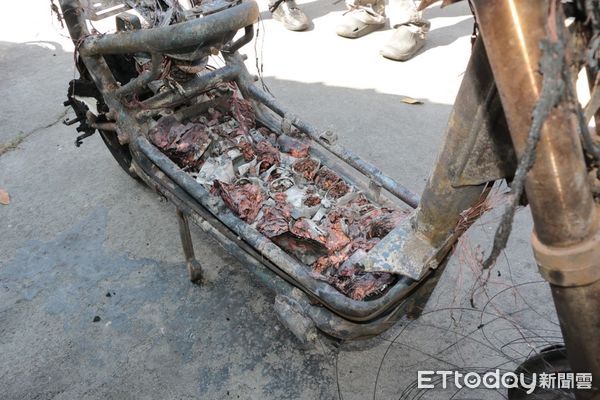 ▲▼花蓮縣消防局統計，近5年共發生29起鋰電池火災。（圖／花蓮消防局提供，下同）