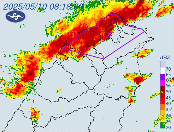 ▲▼針對「基隆市、台北市、新北市、桃園市、新竹縣」發布大雷雨即時訊息。（圖／氣象署提供）