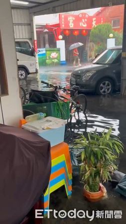 ▲▼彰化溪湖淹水             。（圖／記者唐詠絮翻攝）