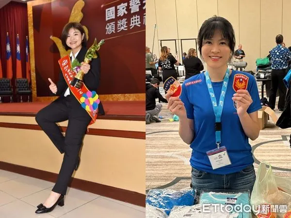 ▲▼警政署公布第18期分局長班甄選結果，其中有2位女性候用分局長賴楷淳（圖左）、許純菁。（圖／記者邱中岳翻攝）