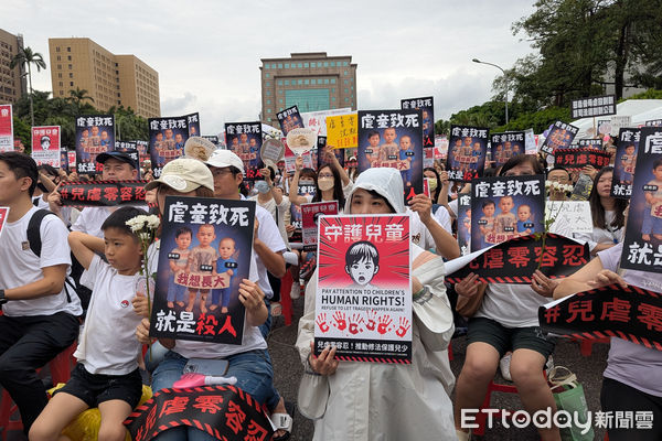 ▲愷愷案凱道集會活動。（圖／記者林敬旻攝）