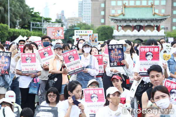 ▲愷愷案凱道集會活動。（圖／記者林敬旻攝）