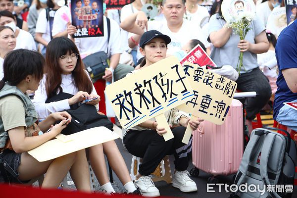 ▲愷愷案凱道集會活動。（圖／記者林敬旻攝）
