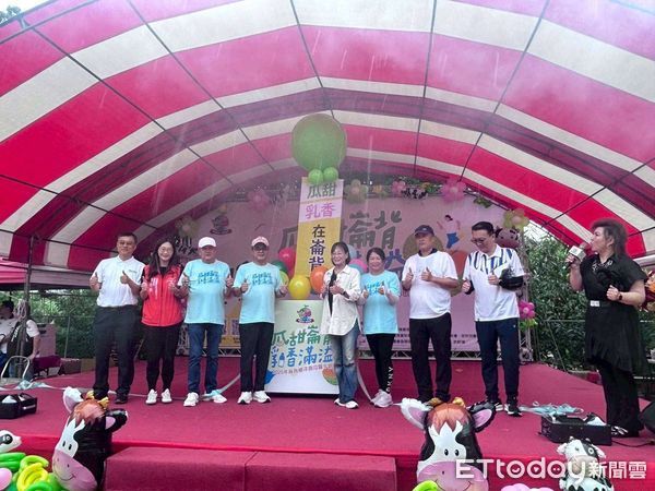 ▲2025崙背鄉洋香瓜暨牛奶節今日在崙背鄉熱鬧登場，活動吸引眾多民眾參與。（圖／記者游瓊華翻攝）