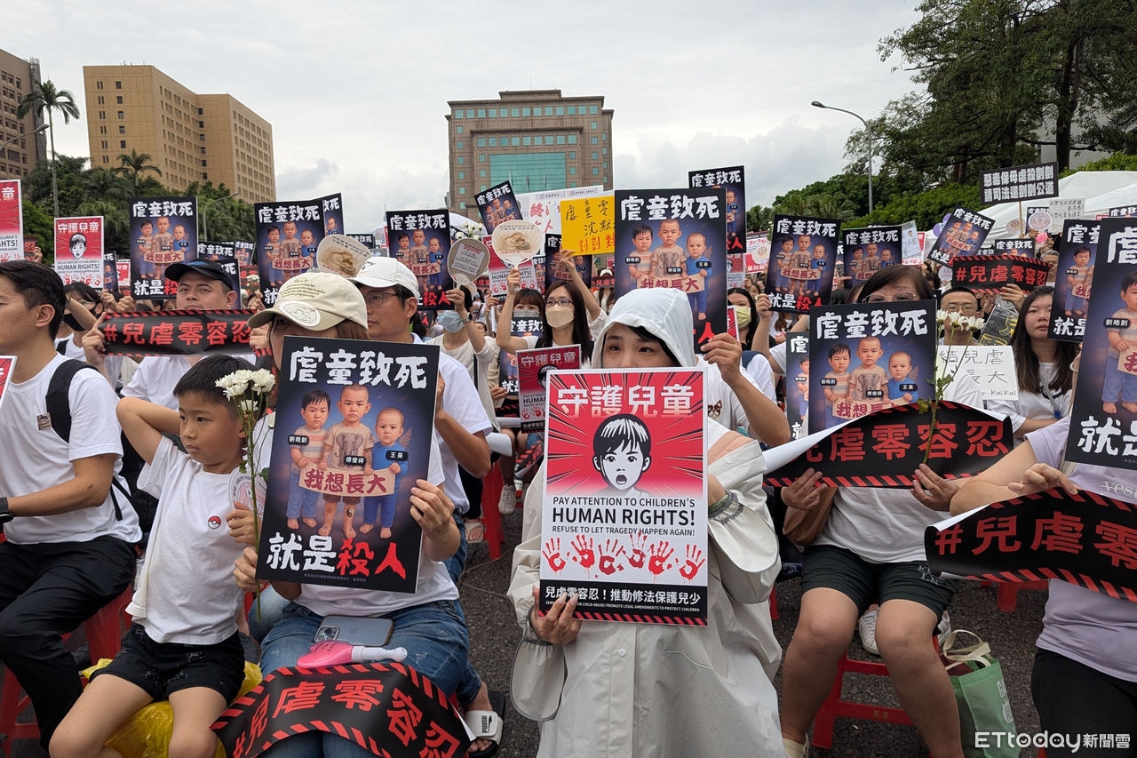 ▲愷愷案凱道集會活動。（圖／記者林敬旻攝）