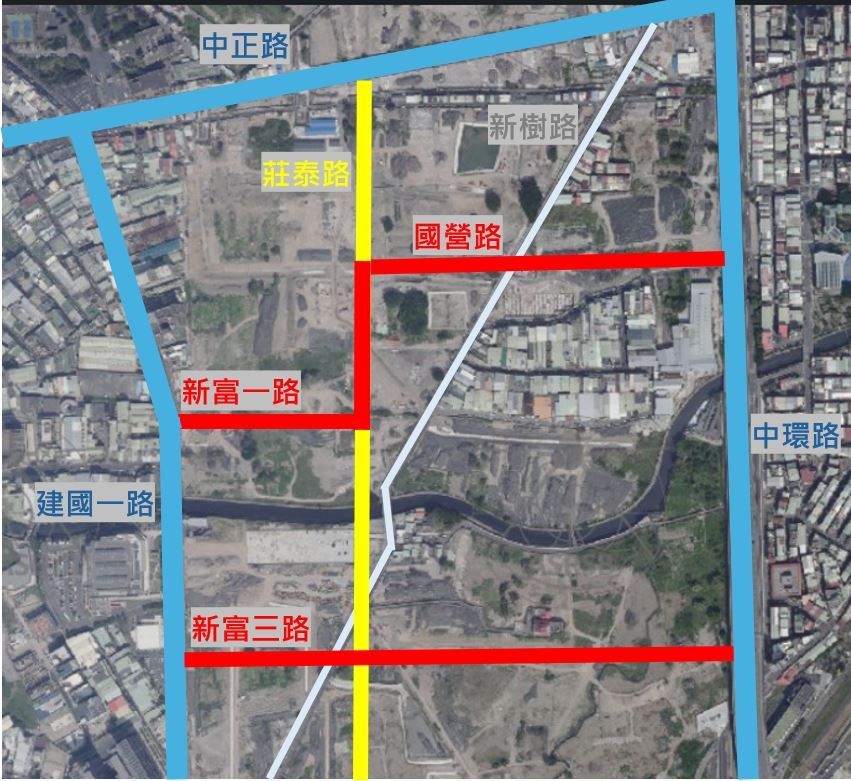 ▲塭仔圳6月開通「國營路」、「新富三路」。（圖／新北市政府地政局提供）