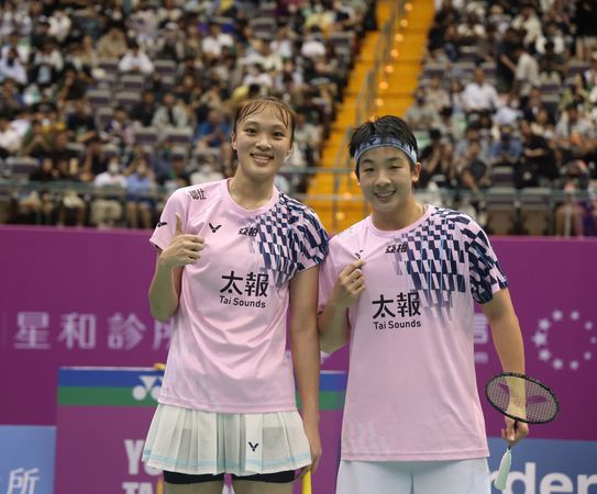▲台灣女雙組合謝沛珊、洪恩慈。（圖／羽協提供）