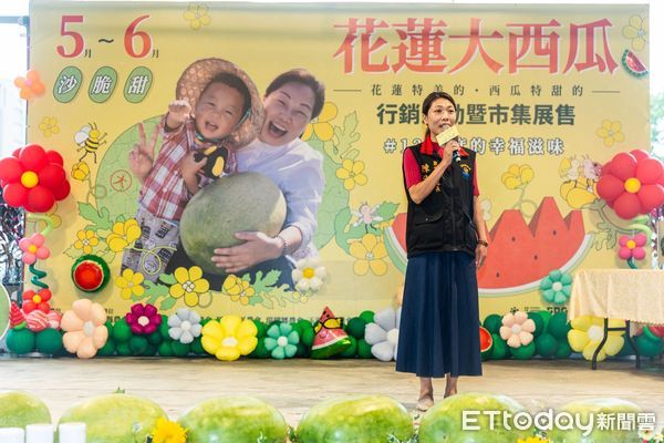▲▼花蓮大西瓜首波行銷列車於5月10日至11日在台北希望廣場展開。（圖／花蓮縣政府提供，下同）