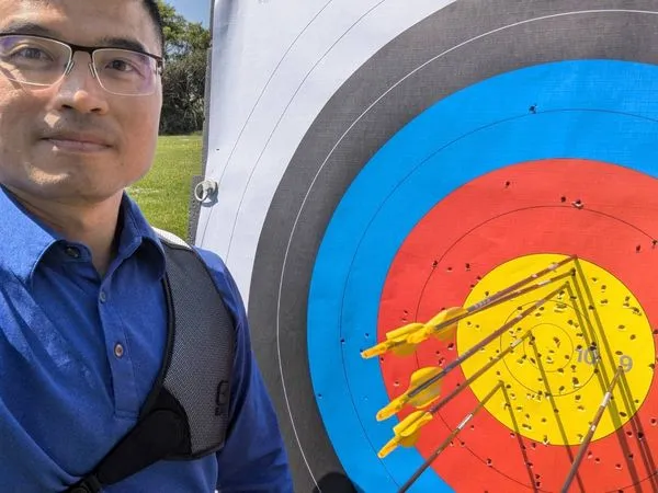 ▲▼射箭AI實測者！奧運國手陳詩園挑戰世壯運誓言奪金。（圖／新北市體育局提供）