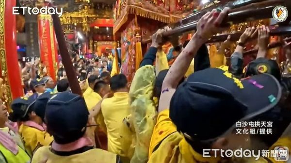 ▲白沙屯媽祖11日回宮，下午3時45分返抵拱天宮。（圖／白沙屯拱天宮文化組提供）