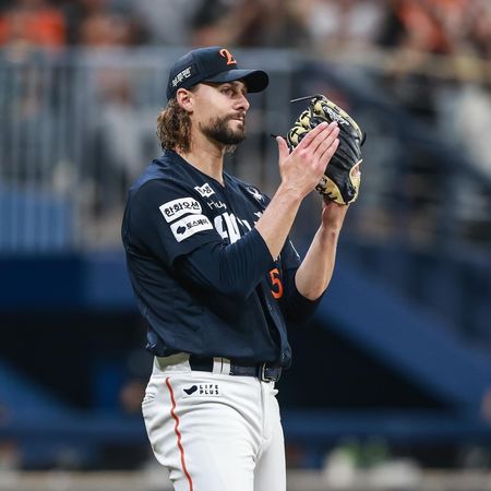 ▲前悍將瑞恩效力韓華鷹成為「大田耶穌」。（圖／截自韓華鷹粉絲團）