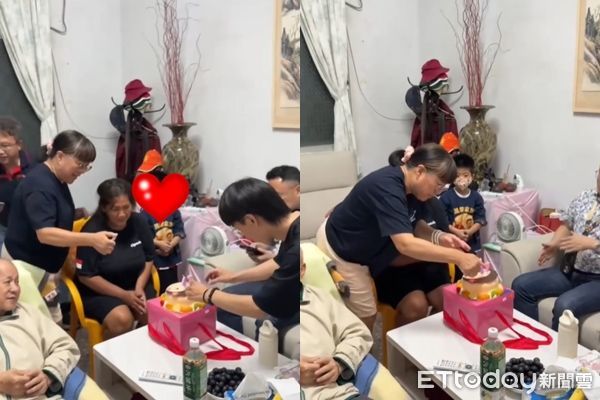 ▲▼外傭母親節前夕生日，全家人暖舉讓她爆哭。（圖／Threads網友spedmangto授權提供，請勿隨意翻拍以免侵權）