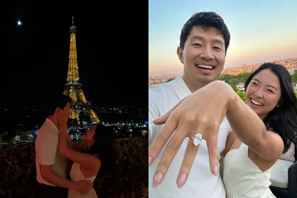 ▲劉思慕（Simu Liu）在巴黎向交往近3年的台裔女友Allison求婚成功。（圖／翻攝自IG）