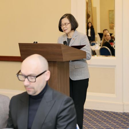 ▲▼前總統蔡英文正在歐洲訪問。（圖／蔡英文辦公室提供）