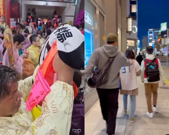 ▲球迷媽祖繞境祈福古林好投，古林街頭巧遇球迷給驚喜。（圖／Threads:greatkevin520、r.y.gulin37）