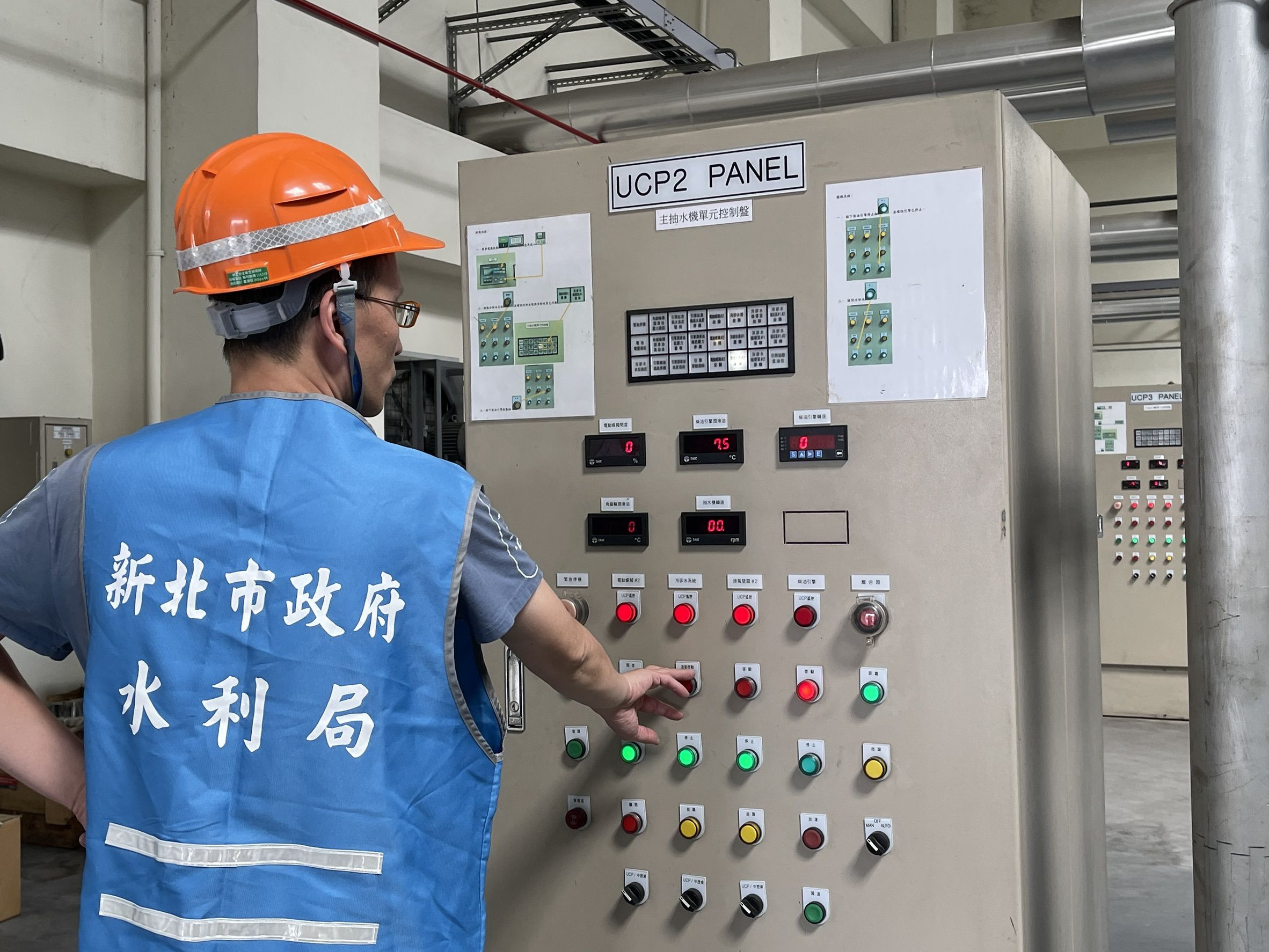 ▲新北塔寮坑二號抽水站蓄水試抽。（圖／新北市水利局提供）