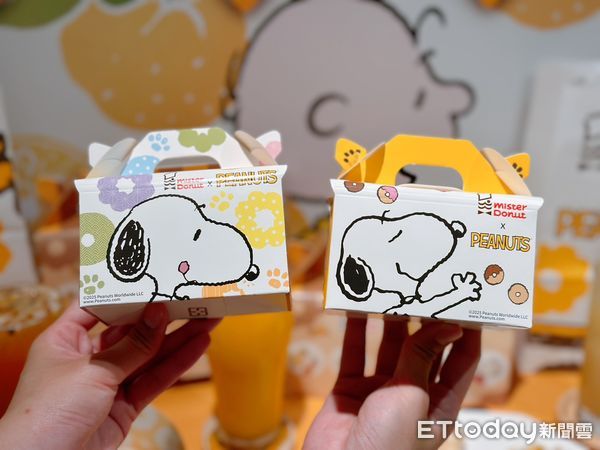 ▲▼「Mister donut」驚喜找來PEANUT漫畫人氣角色「SNOOPY」、「查理布朗」變身成超萌甜甜圈。（圖／記者蕭筠攝）