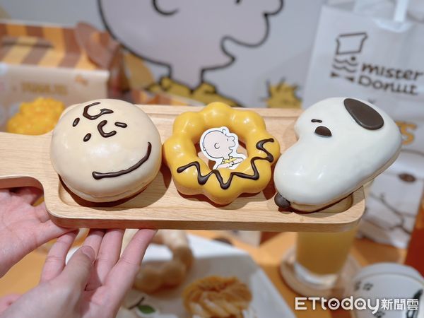 ▲▼「Mister donut」驚喜找來PEANUT漫畫人氣角色「SNOOPY」、「查理布朗」變身成超萌甜甜圈。（圖／記者蕭筠攝）