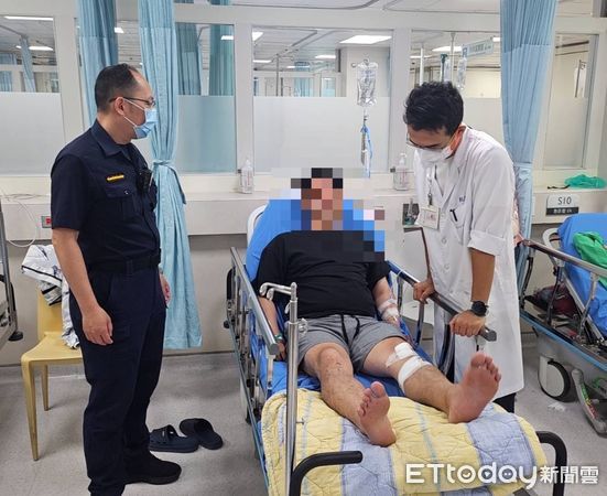 ▲ 警方於今上午11時40分在羅東某醫院急診室將犯嫌逮捕，全案依妨害公務罪偵辦。（圖／記者游芳男翻攝）