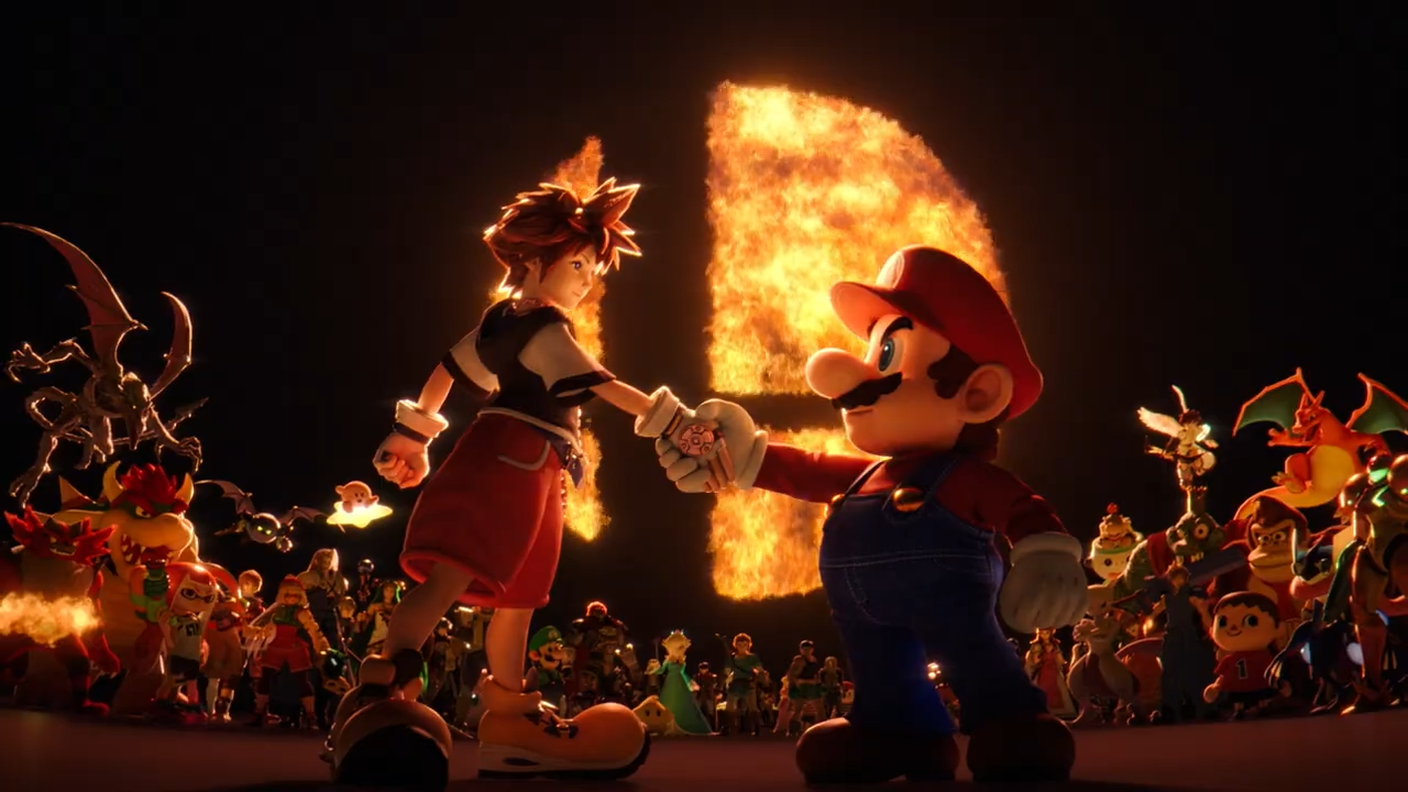 ▲▼《任天堂明星大亂鬥》同人二創圖慘遭質疑使用AI。（圖／翻攝自YouTube／Super Smash Bros.）