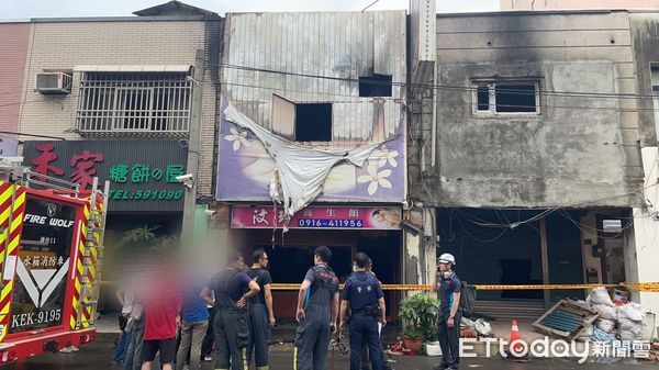 ▲頭份市養生館縱火案，越南籍阮姓女子跟鄭姓負責人有財務糾紛，憤而縱火、自己也嚴重燒傷。（圖／記者楊永盛翻攝）