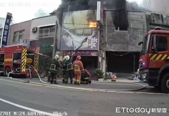▲頭份市養生館縱火案，越南籍阮姓女子跟鄭姓負責人有財務糾紛，憤而縱火、自己也嚴重燒傷。（圖／記者楊永盛翻攝）