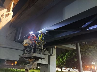 新北環快油漆工程封閉平面道路 5/15起夜間車輛請改道