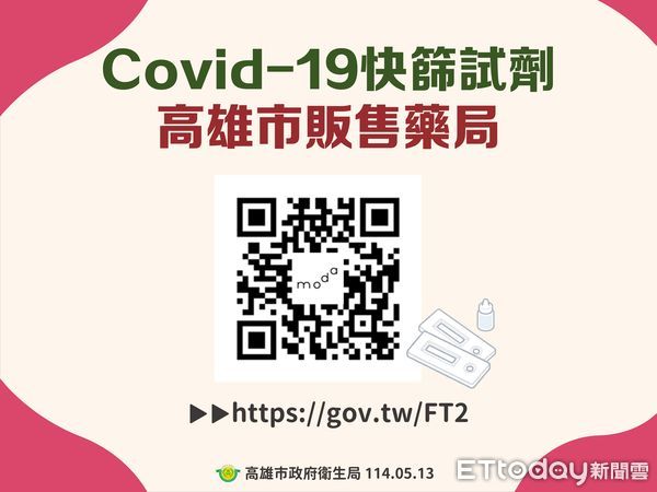 ▲▼新冠JN.1疫苗接種及藥局販售COVID-19快篩試劑資訊。（圖／高雄市衛生局提供）