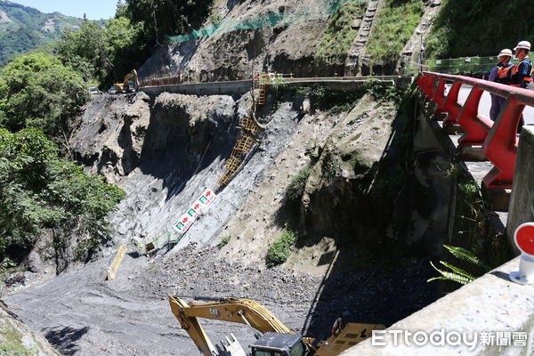 ▲投85線平靜橋復建工程進度超前。（圖／南投縣政府提供，下同）