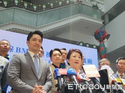 「姐做事弟幫忙」盧秀燕、蔣萬安啟動中捷藍線 被問黨主席她秒回