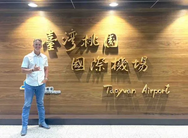 ▲悍將新洋投布坎南抵台    。（圖／富邦悍將提供）