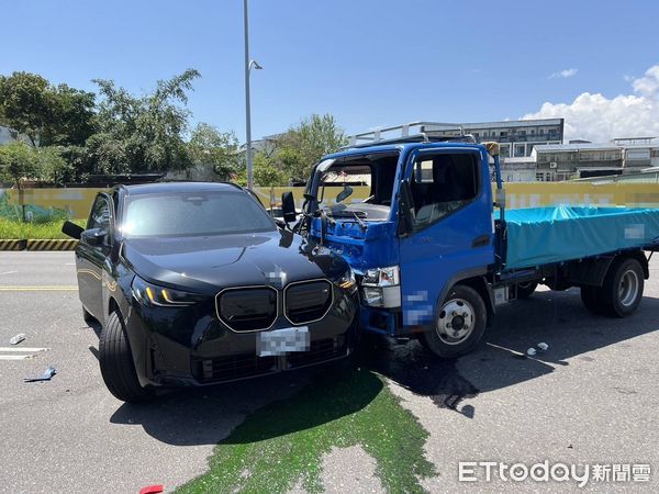 ▲▼BMW車禍             。（圖／記者游芳男翻攝）