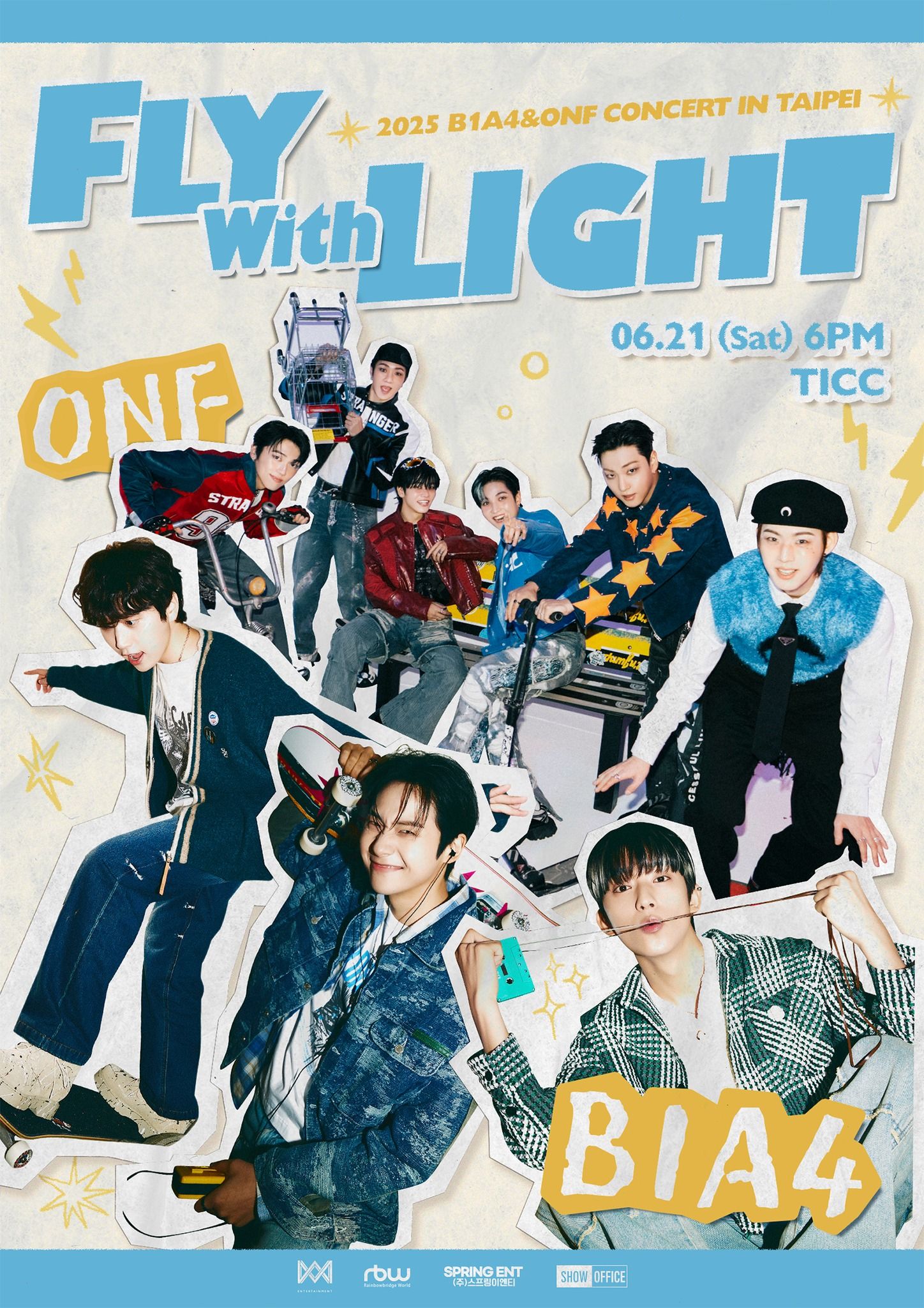 ▲B1A4&ONF。（圖／翻攝自Facebook／SHOW Office Entertainment.co.ltd）