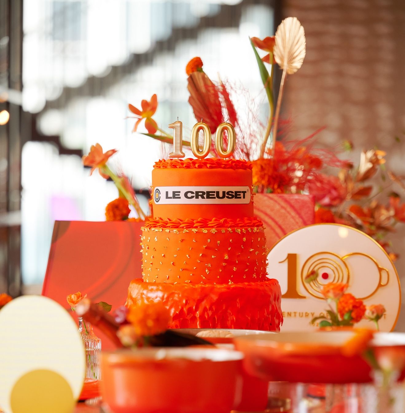 ▲LE CREUSET百年系列「流金火焰橘」。（圖／品牌提供）