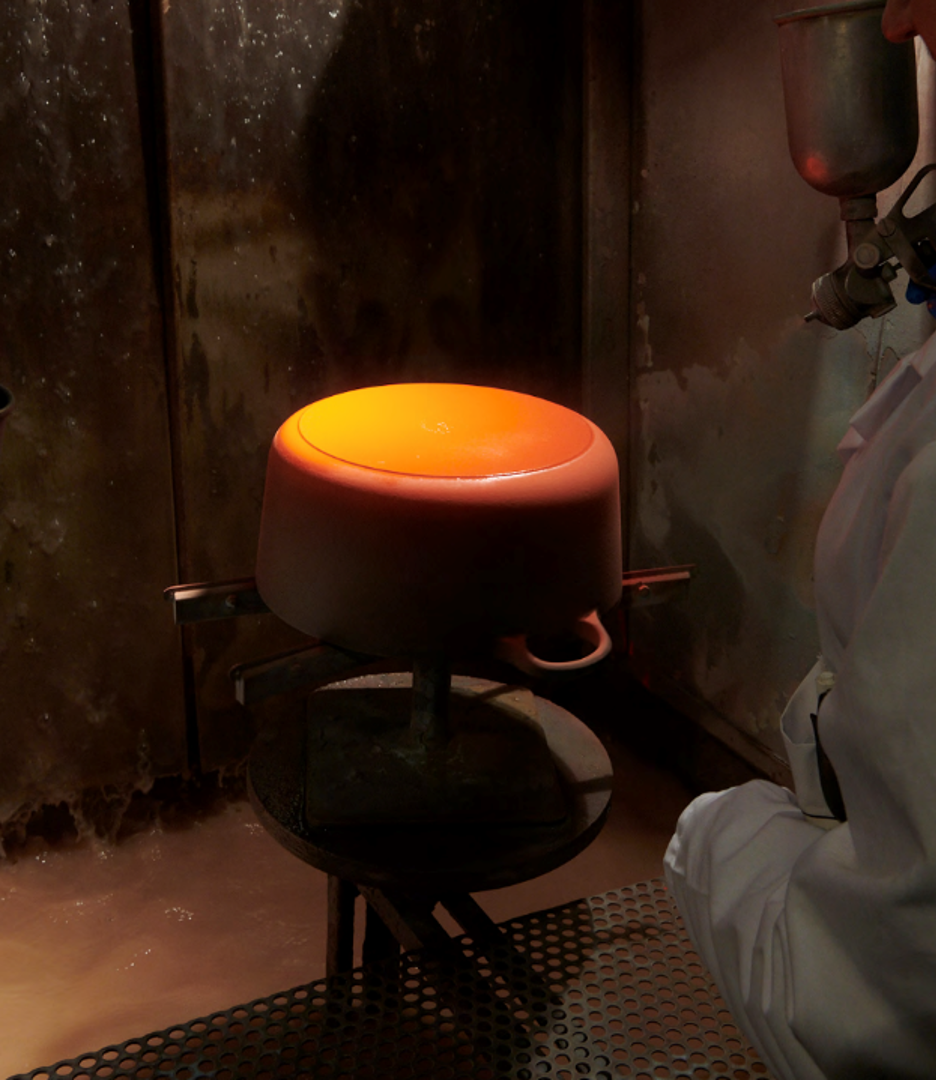 ▲LE CREUSET百年系列「流金火焰橘」。（圖／品牌提供）