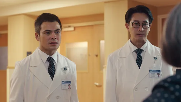 ▲蘇達、程雅晨到高雄宣傳《院長爸爸》。（圖／大愛電視提供）