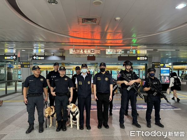 ▲2025雙北世壯運即將開幕，新北警方加強捷運站維安強度。（圖／記者陸運陞翻攝）