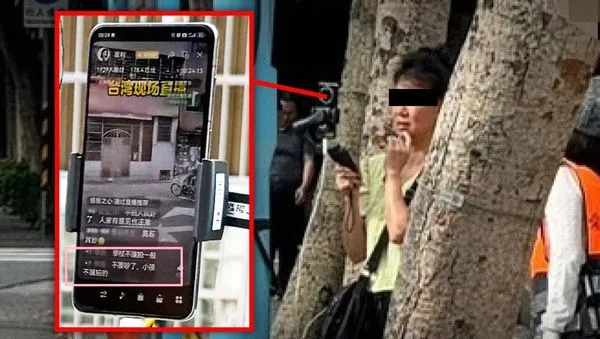 ▲▼台北民生社區國小門口跟拍　疑陸女主播「直播小學生」嗆：管太多。（圖／許淑華）