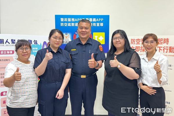 ▲▼   嘉義市2025城鎮韌性(防空)演習  6國語言宣導     。（圖／嘉義市警局提供）