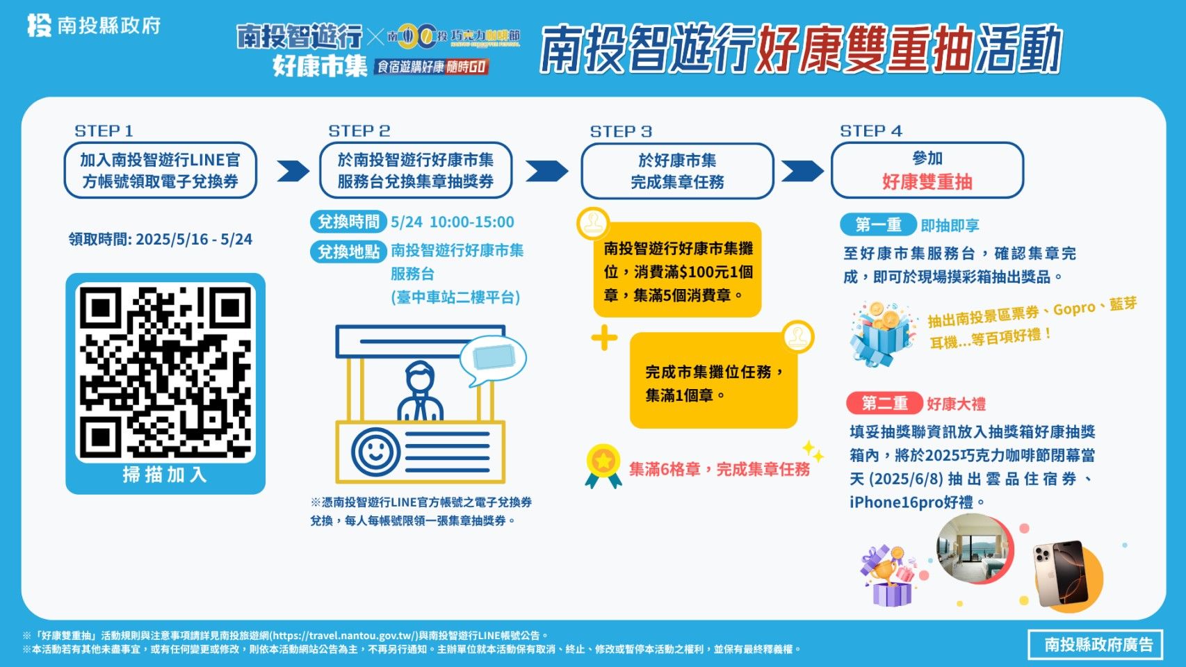 ▲「南投智遊行好康市集暨巧咖節好物分享會」24日臺中火車站登場。。（圖／南投縣政府提供）