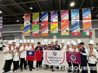 金光閃耀首爾！　中華醫大餐旅系奪20金稱霸美食奧林匹克驚艷國際