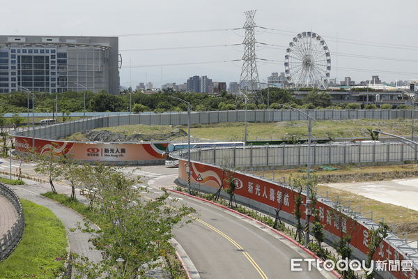 ▲▼媒體盛傳輝達台灣總部已確定落腳在北士科，位置選定在新光人壽所取得的T17、T18基地。圖為新光人壽位在北士科的T17、T18鳥瞰圖，基地方正且已完成整地。（圖／記者湯興漢攝）