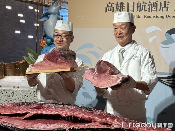 ▲▼高雄日航酒店上演黑鮪魚解體秀。（圖／記者許宥孺攝）