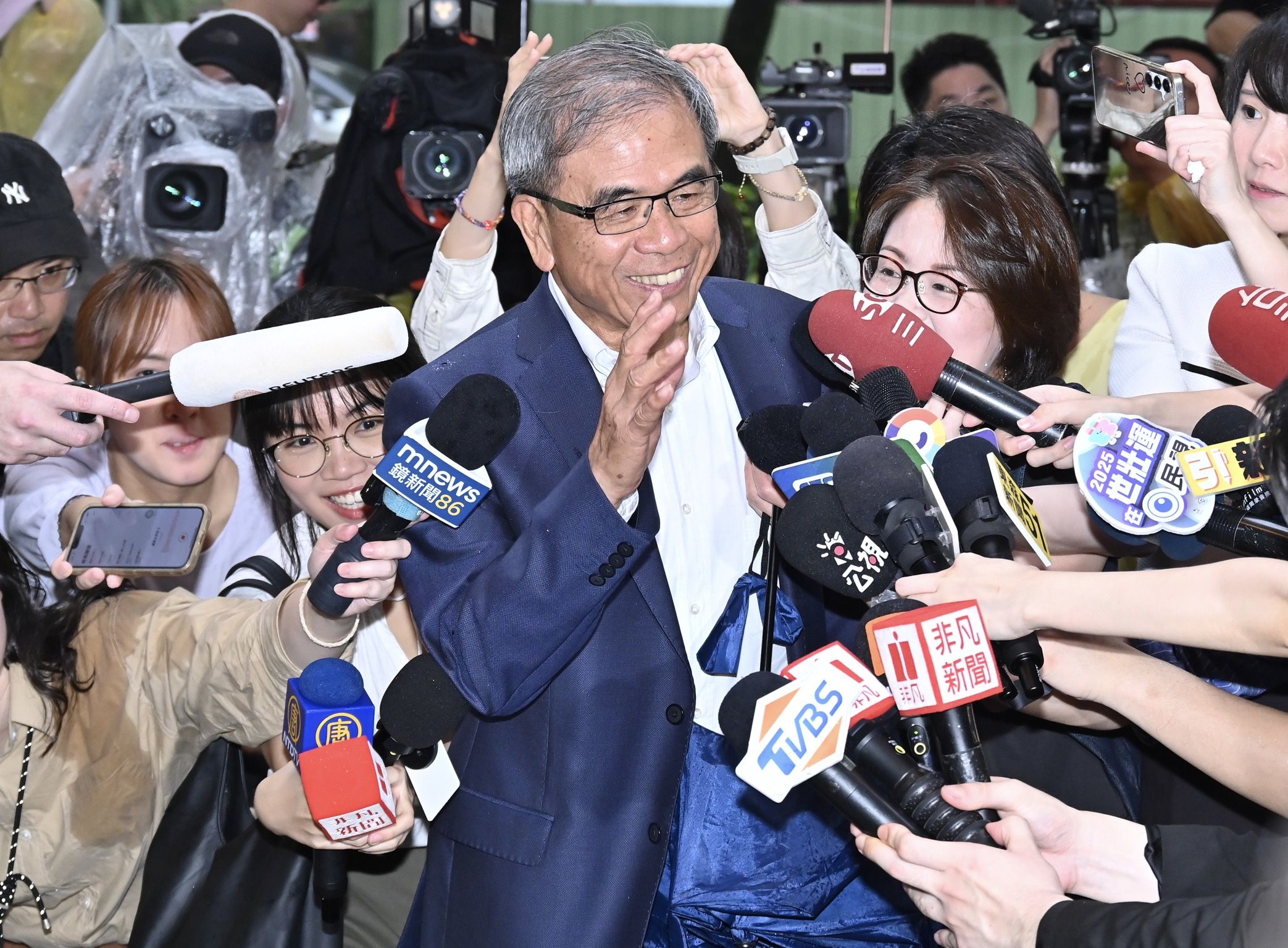 ▲▼ 輝達執行長黃仁勳今（17）日在台北磚窯餐廳宴請供應鏈廠商，仁寶董事長陳瑞聰也受邀與會。（圖／記者李毓康攝）