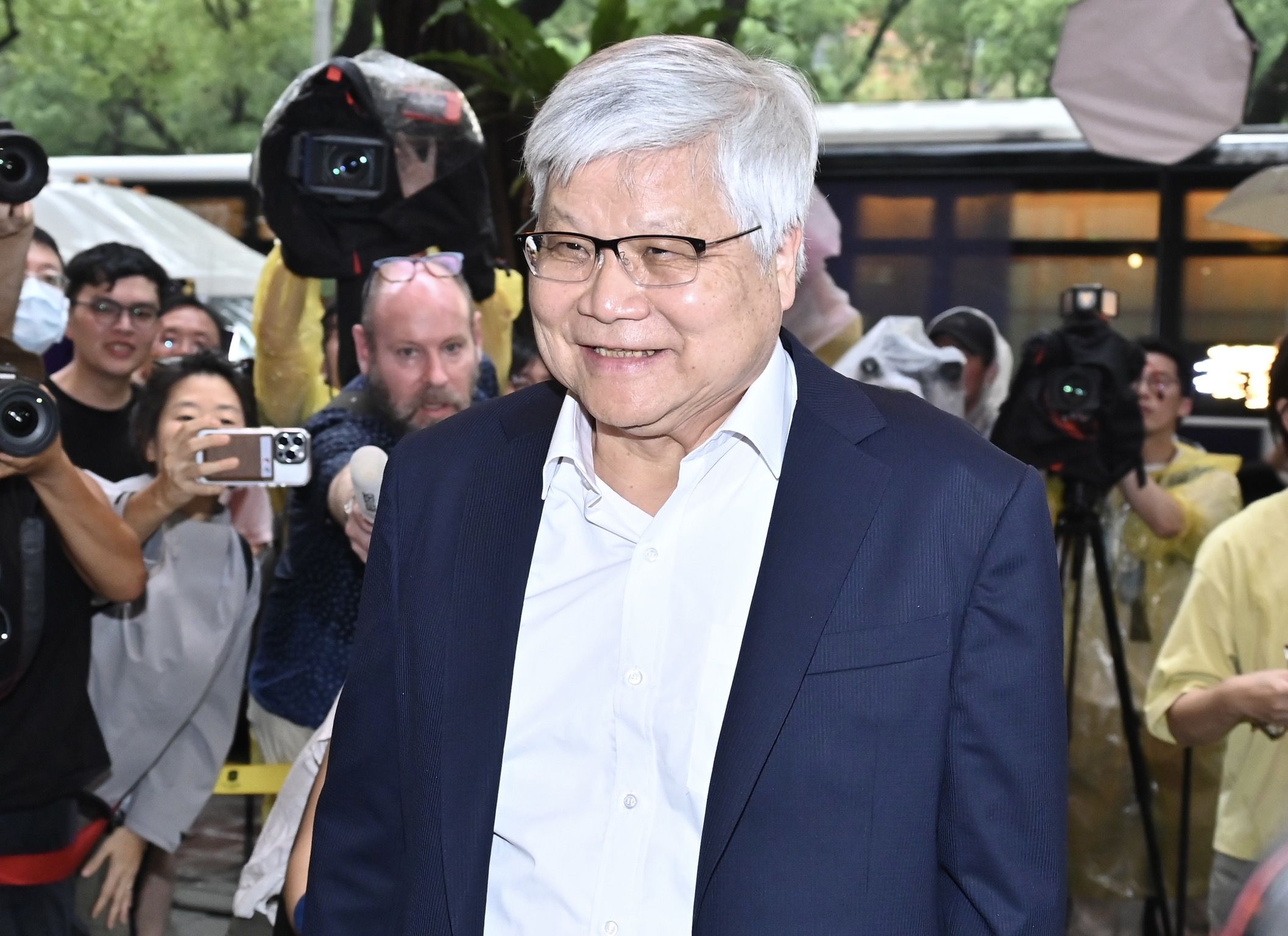 ▲▼ 輝達執行長黃仁勳今（17）日在台北磚窯餐廳宴請供應鏈廠商，台積電董事長魏哲家等人皆為座上賓。（圖／記者李毓康攝）