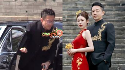 汪小菲、Mandy穿中式婚服現身！　「一前一後進場」全被拍