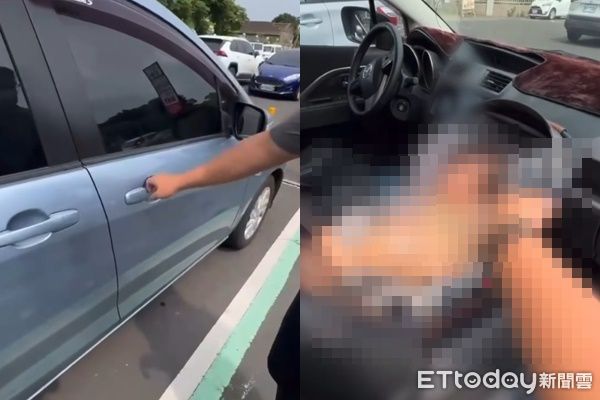 ▲▼             雲林若瑟醫院停車場一名1歲3個月大的女嬰被獨留車內。（圖／記者游瓊華翻攝，下同）